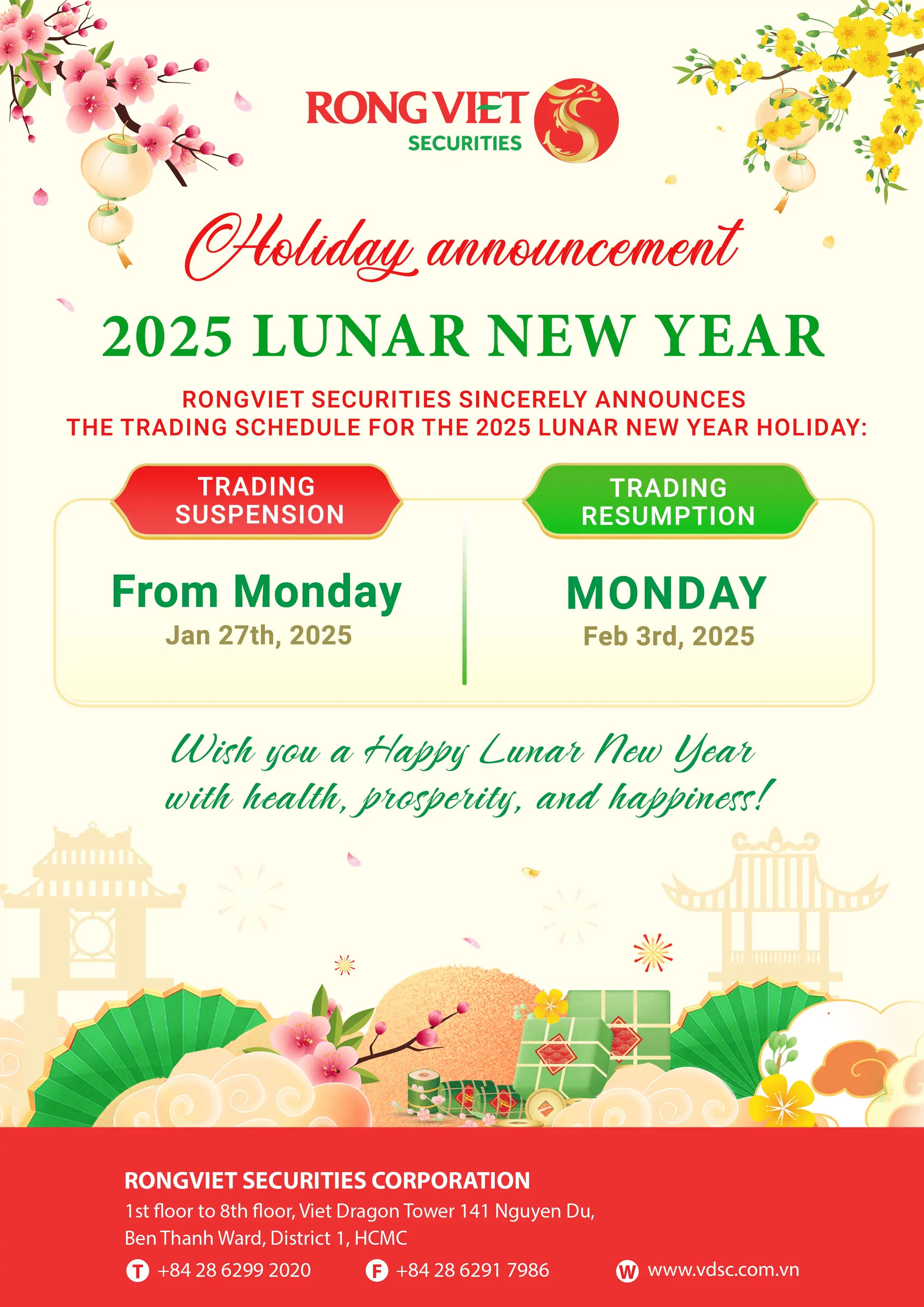  Lunar New Year Holiday