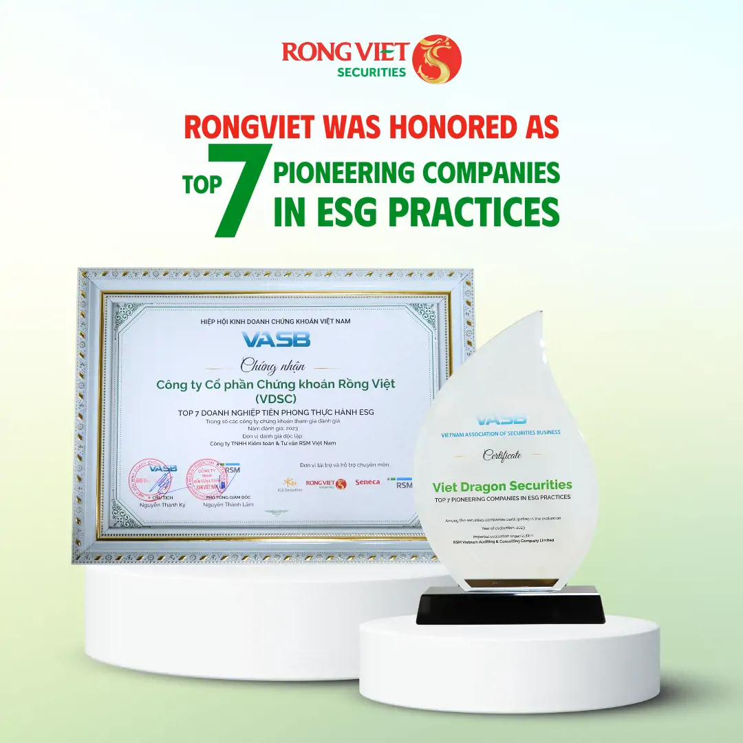Rong Viet was honored as one of the Top 7 Securities Companies leading in ESG practices.
